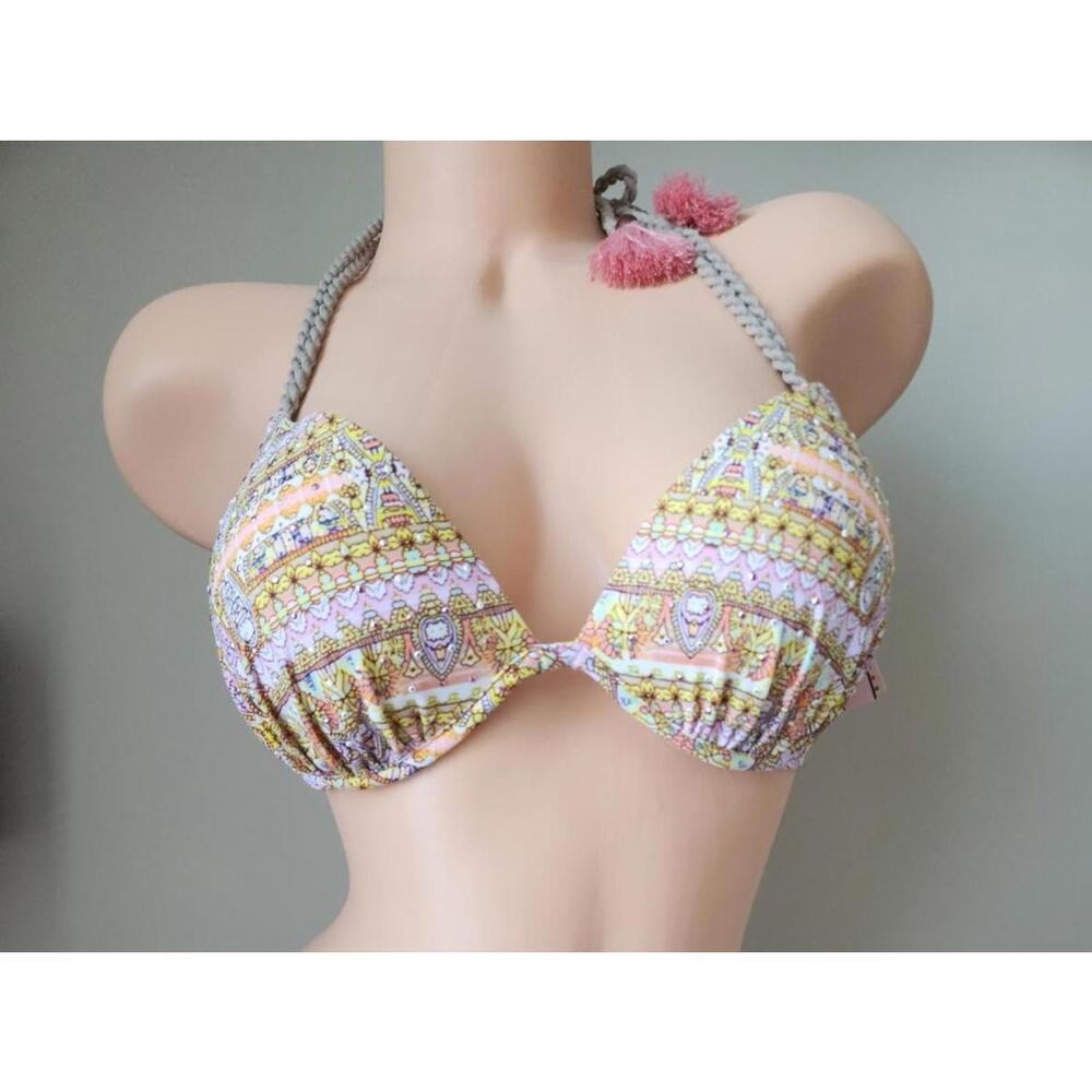 Victoria's Secret Printed Push-up Bikini Top 34D